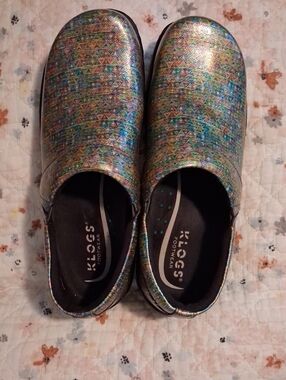 Klogs Iridescent Multicolor Slip-On Clogs